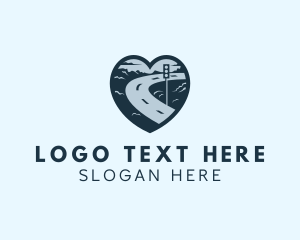 Towing - Heart Stoplight Road Transport logo design