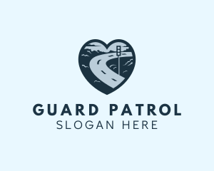 Patrol - Heart Stoplight Road Transport logo design