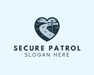 Patrol - Heart Stoplight Road Transport logo design