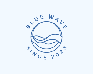 Blue Wave Company logo design