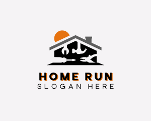 Home Improvement House Tools logo design