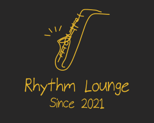 Jazz - Golden Jazz Saxophone logo design