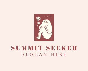 Floral Woman Spa logo design