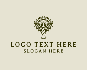 Tree - Natural Beauty Salon logo design