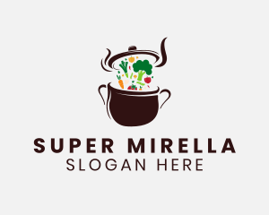 Vegetarian Meal Restaurant Logo