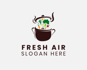 Vegetarian Meal Restaurant logo design