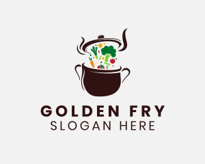 Vegetarian Meal Restaurant logo design