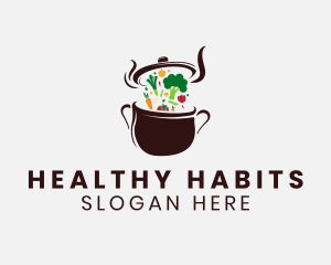 Vegetarian Meal Restaurant logo design