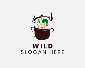 Kitchen - Vegetarian Meal Restaurant logo design