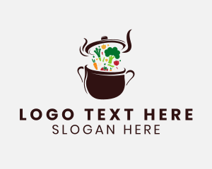 Vegetarian Meal Restaurant Logo