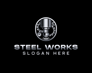 CNC Industrial Machine logo design