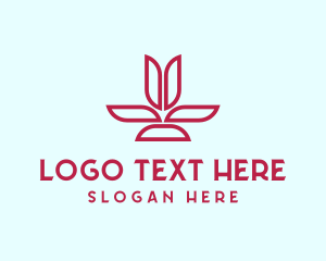 Learning Center - Modern Flower Tulip logo design