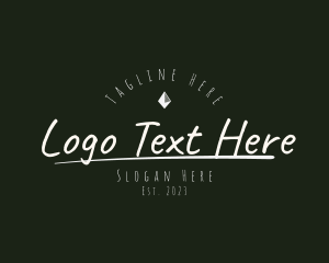 Grunge Clothing Wordmark Logo