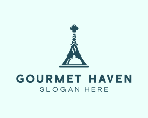 French Food Restaurant logo design