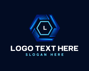 Technology - Digital Technology Hexagon logo design