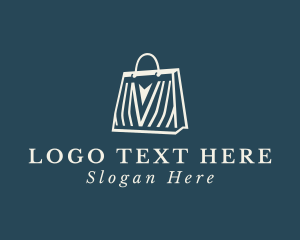 Retailer - Online Shopping Bag Arrow logo design