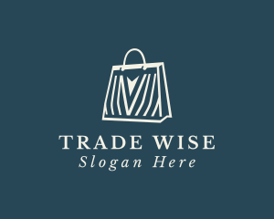 Merchant - Online Shopping Bag Arrow logo design