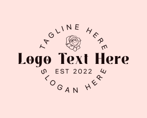 Perfume - Luxury Rose Wordmark logo design