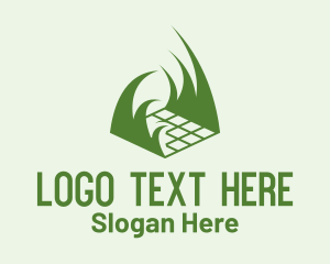 Lawn Grass Tiles Logo