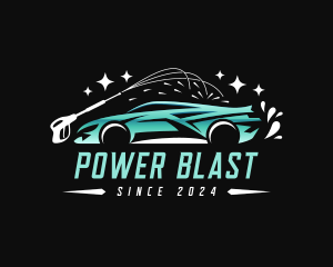 Sports Car Power Wash logo design