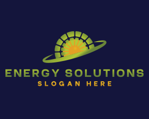 Energy Solar Panel logo design