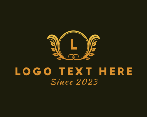 Institution - Luxurious Ornamental Leaf Boutique logo design