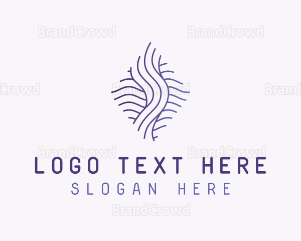 Gradient Fluid Waves Logo