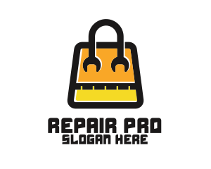 Wrench Repair Handbag logo design