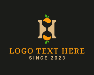 Farmers Market - Letter H Hourglass logo design