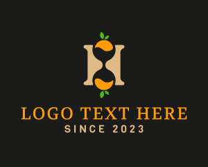 Hourglass - Letter H Hourglass logo design