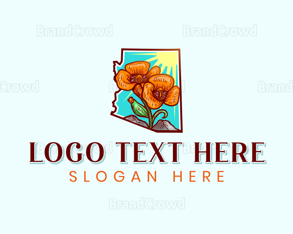 Arizona Lily Flower Logo