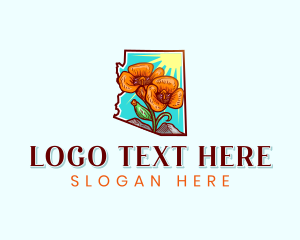 Avalanche Lily - Arizona Lily Flower logo design