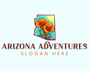 Arizona - Arizona Lily Flower logo design