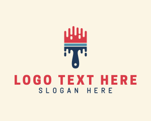 Brush - Handyman Paint Brush logo design