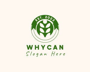 Micro Herb - Organic Farming Plant logo design