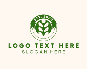 Botanical - Organic Farming Plant logo design