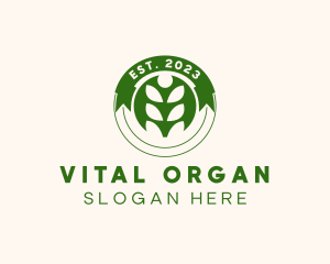 Organic Farming Plant logo design