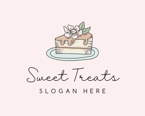 Cake Flower Sweet logo design