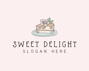 Cake Flower Sweet logo design