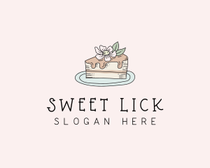 Cake Flower Sweet logo design