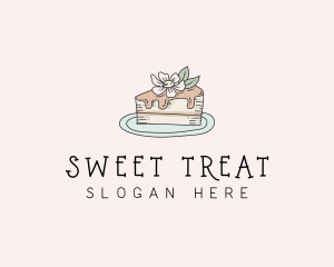 Cake Flower Sweet logo design