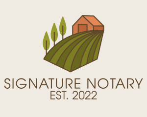 Harvest - Farmer Field Nature logo design