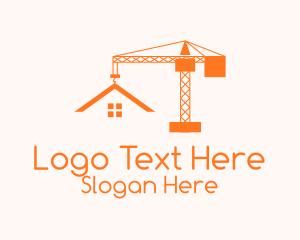 Orange Crane Contractor  Logo