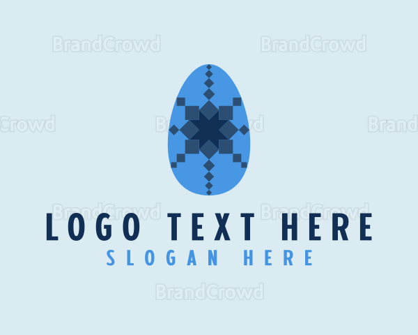 Decorative Egg Pattern Logo