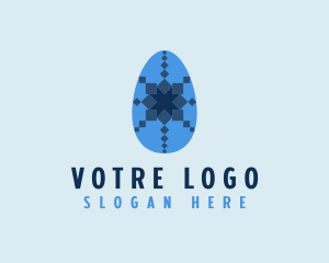 Decorative Egg Pattern Logo