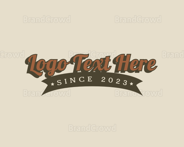 Retro Generic Shop Logo