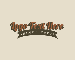 Banner - Retro Generic Shop logo design