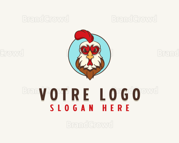 Rooster Chicken Poultry Logo