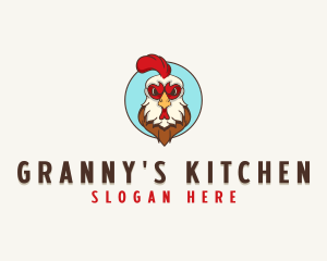 Rooster Chicken Poultry logo design