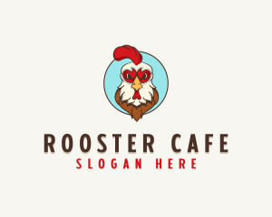 Rooster Chicken Poultry logo design